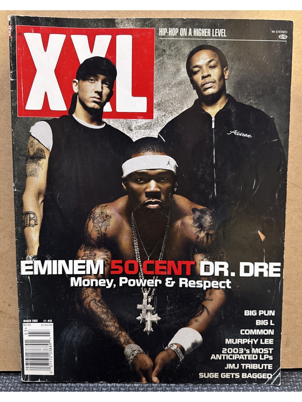 XXL Magazine March 2003 Eminem, 50 Cent & Dr. Dre ( Cover )